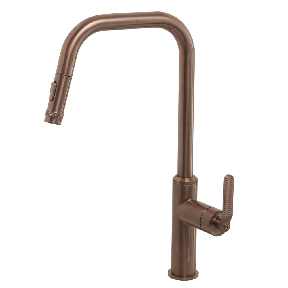 JTP Décor Brushed Bronze Single Lever Pull Out Spout Mixer Cut Out